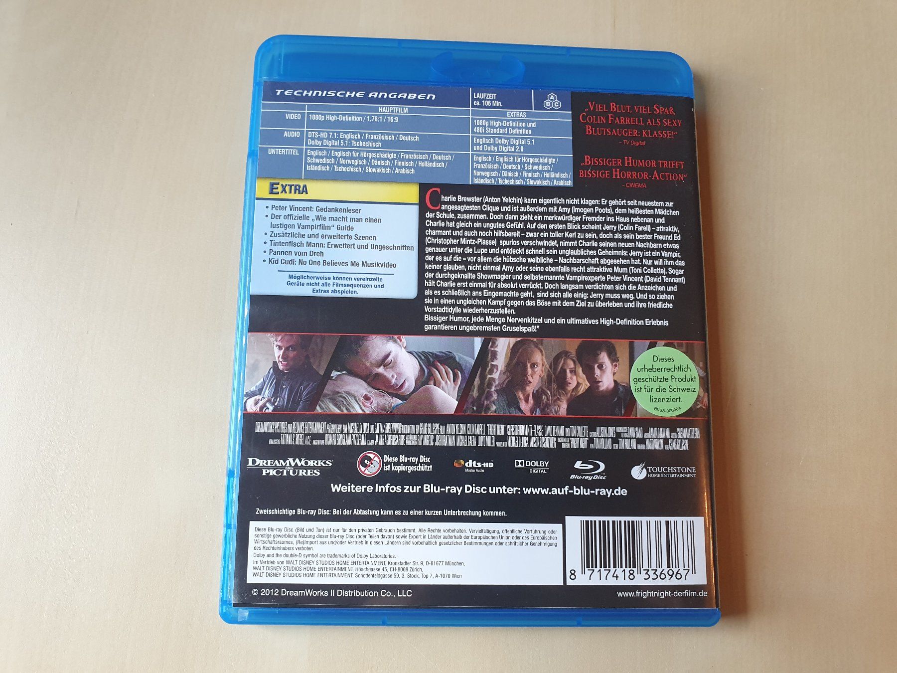 Tutti i DVDs: Fright Night – Usato da Stansstad venduto da collectorsshop 1