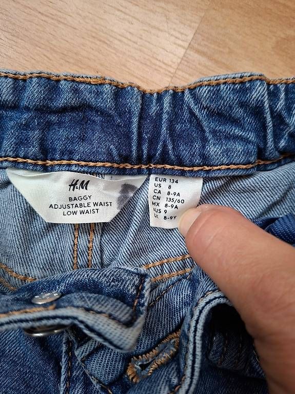 H&M Pantaloni: Kinder Jeans "Baggy", Grösse: 134 – Usato da Wangen SZ venduto da coni2204_10 2