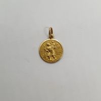 Echt 18K Gold - Jesus/Auto Anhänger