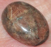 Cabochon L-3167 – Seltener Triplite Wagnerit Pyrit 19x14,5mm