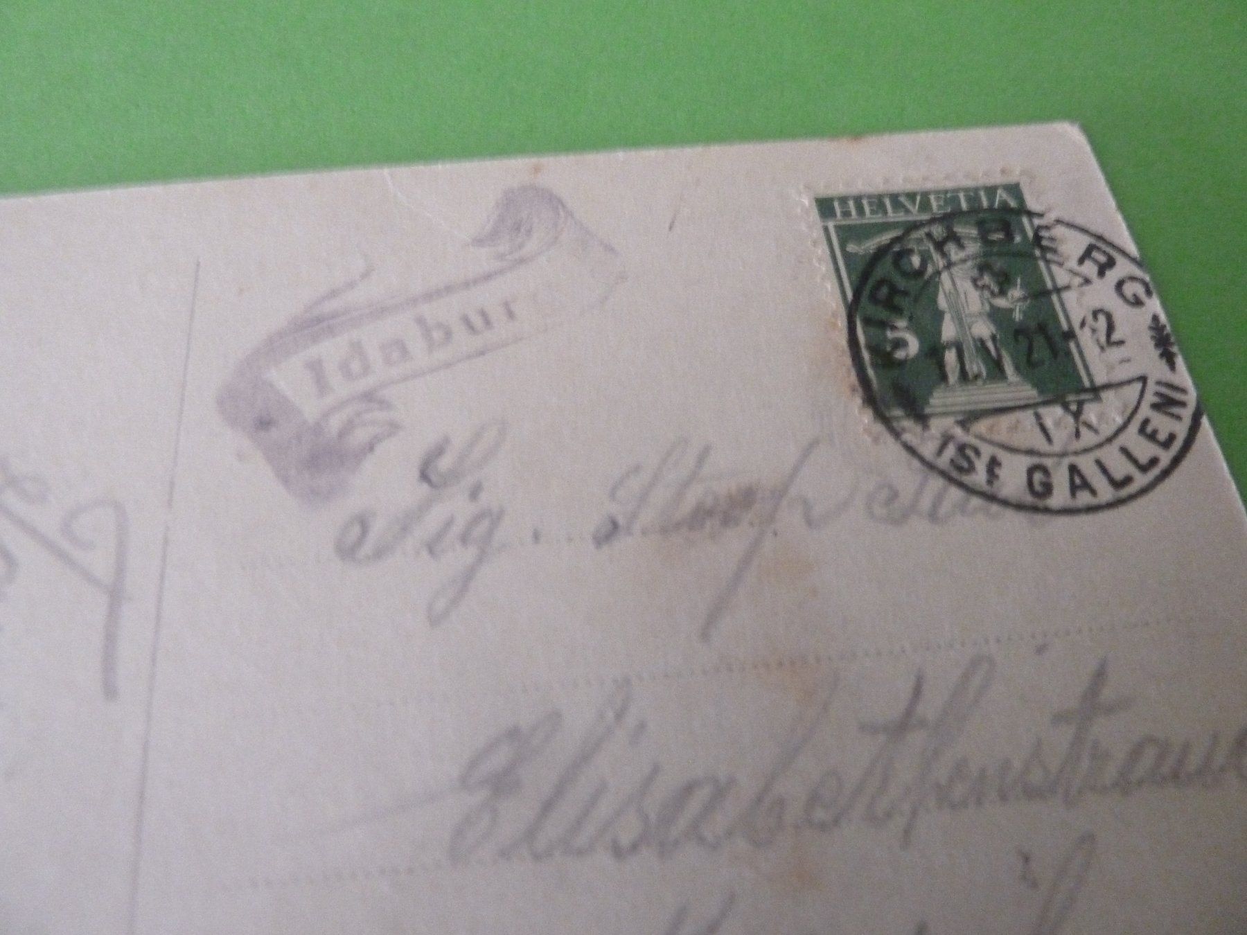 Cartoline postali: GÄHWIL-IDDABURG 1921 Ansichtskarte – Usato da Rieden SG venduto da jamilau 2