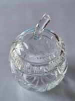 Moutardier en cristal ciselé