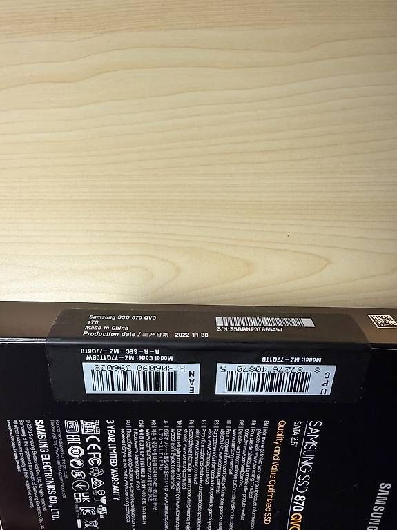 Dischi rigidi: Samsung 870 QVO 1TB Originalverpackt – Usato da Schaffhausen venduto da sappel 2