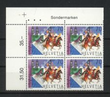 2000, Sondermarke Tag der Briefmarke, Viererblöcke **