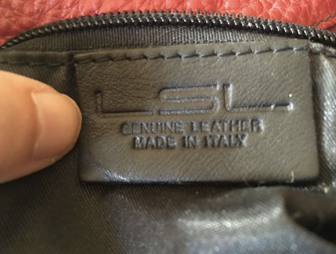 Borse: Rote Tasche Shoulderbag Echtleder Italien – Usato da Luzern venduto da jasminlmusic 4