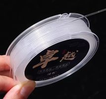Perlen Gummischnur, elastisch, TPU transparent 0,8mm. / 60M.