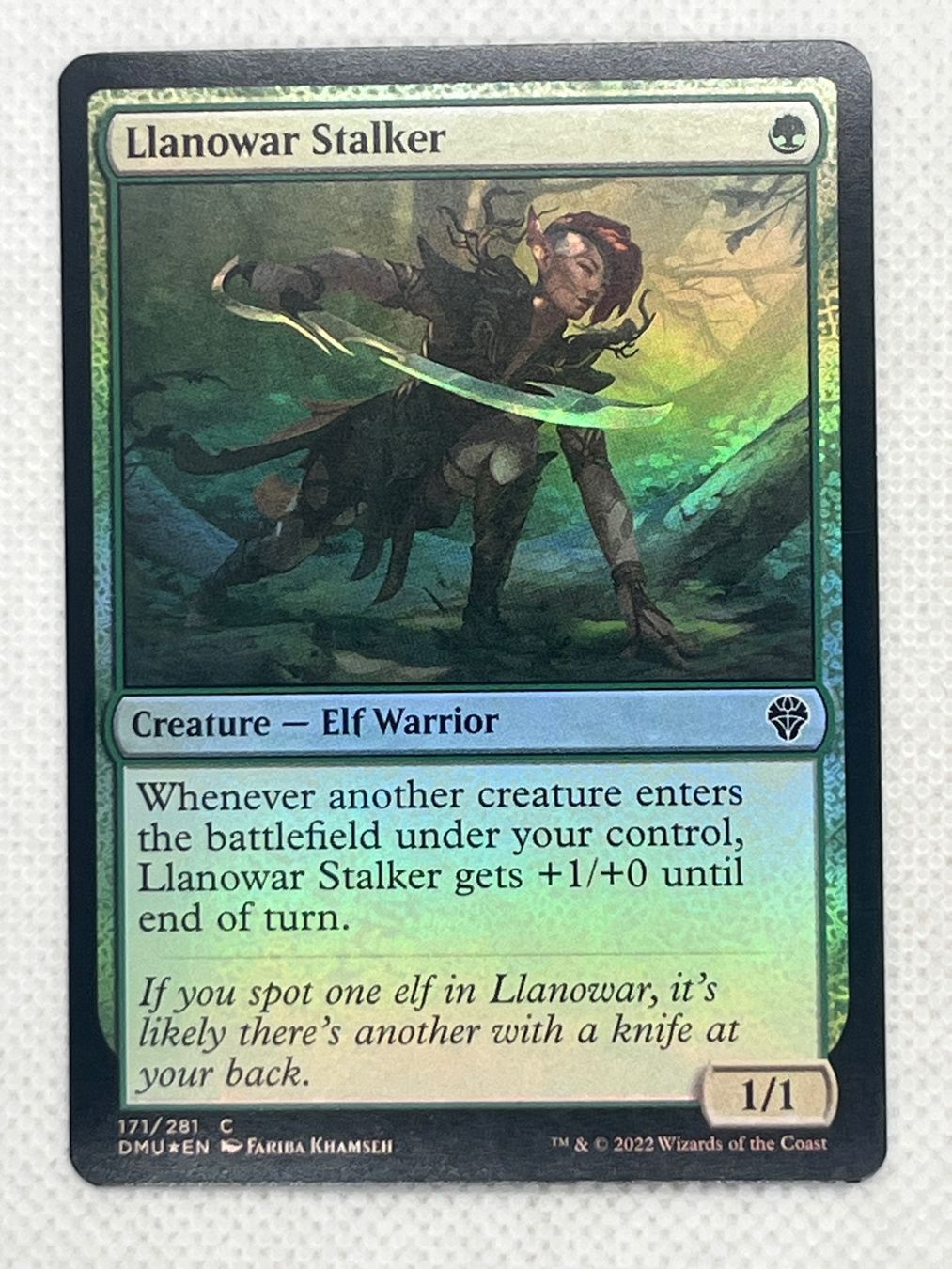 Magic The Gathering Carte collezionabili: MTG Llanowar Stalker DMU 171 Englisch Foil Common – Usato da Hinterkappelen venduto da Kim1992