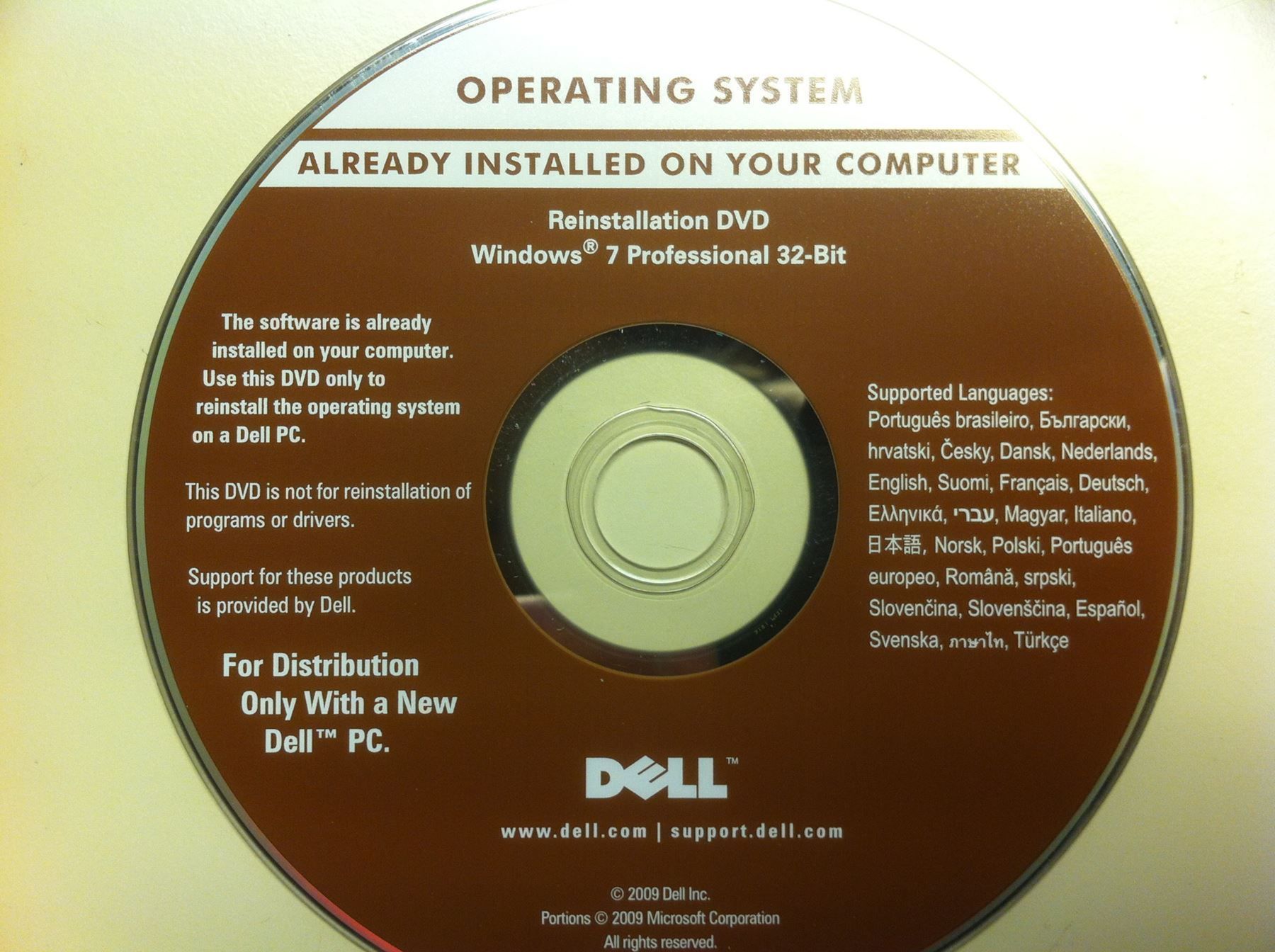 Dell Software: DeLL Windows 7 Pro – Nuovo (secondo la descrizione) da Ecublens VD venduto da Netfinity