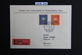 ET Brief 1950 Fürstentum Liechtenstein              Los 6153