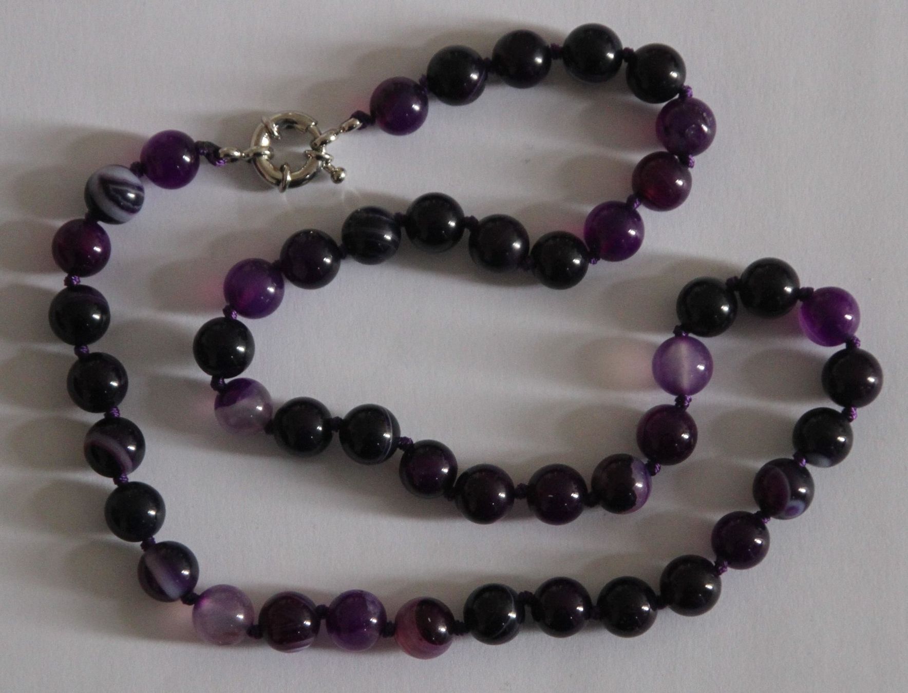 Catenine: NEU:Achat Perlen Kette Collier Edelstein – Nuovo (secondo la descrizione) da Matten b. Interl venduto da EdelsteineInterlaken 3