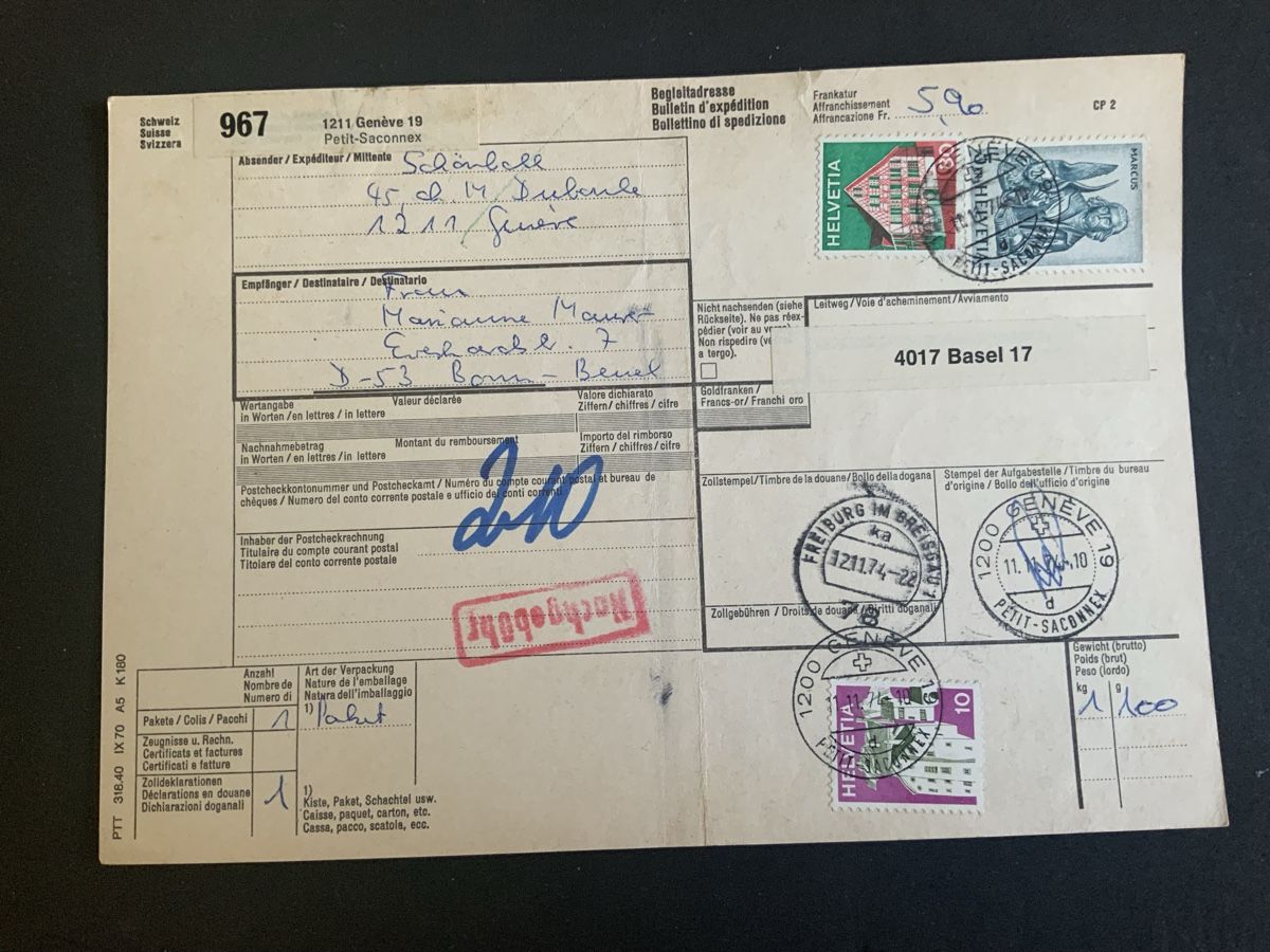 Tutti i francobolli: Geneve-Petit-Saconnex, Briefmarken – Usato da Binningen venduto da chr_cr5n
