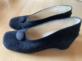 Schwarze Wildleder Schuhe von Thierry Rabotin, Gr. 38.5 👌