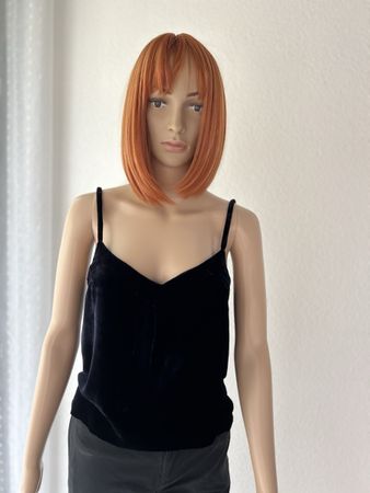 Velvet Navy Blue Top Size S new condition