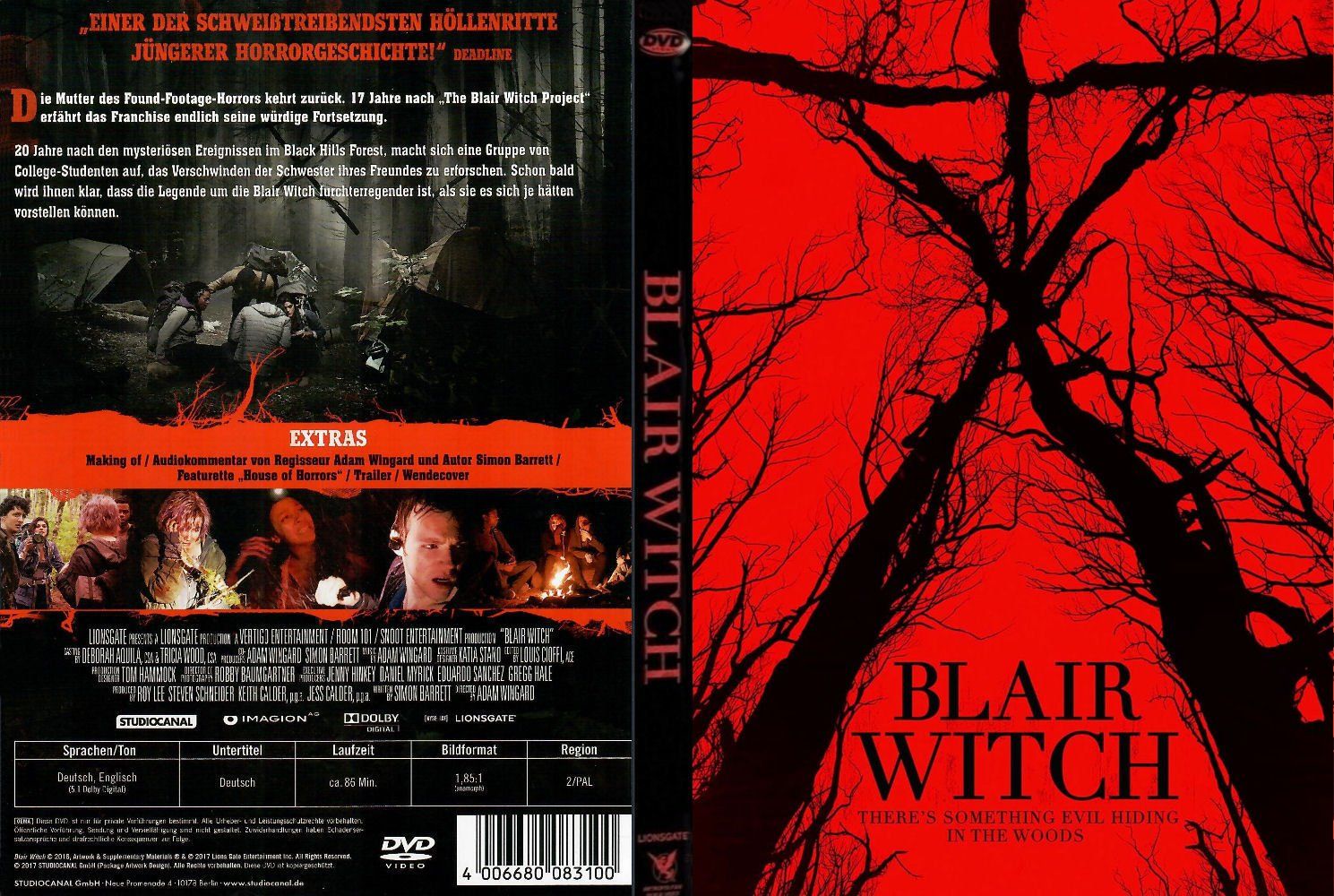 Tous les DVDs: Blair Witch (2016) – D'occasion à St.Antoni par Leiasolo