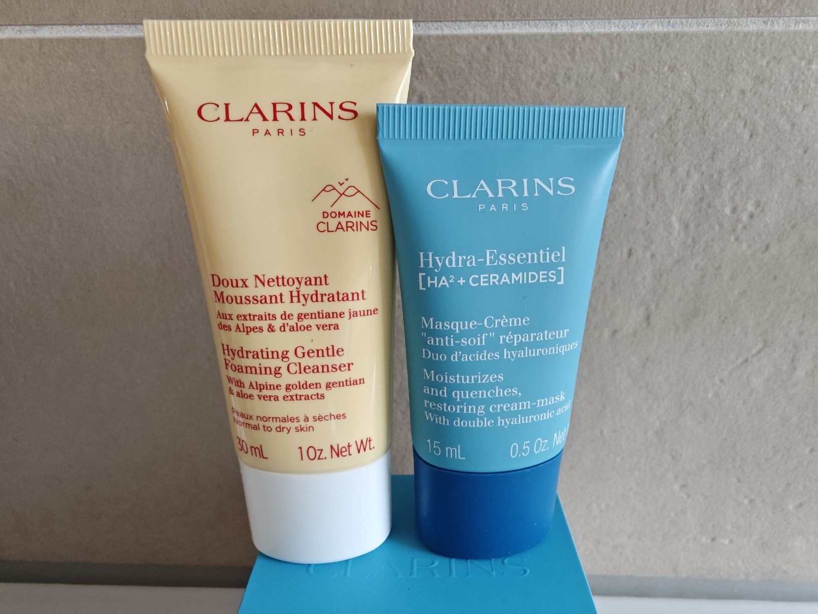 Clarins Gesichtspflege: Clarins Hydra-Essentiel Set 3-teilig NEU – Neu und originalverpackt aus Zürich von pre_t7fd 5