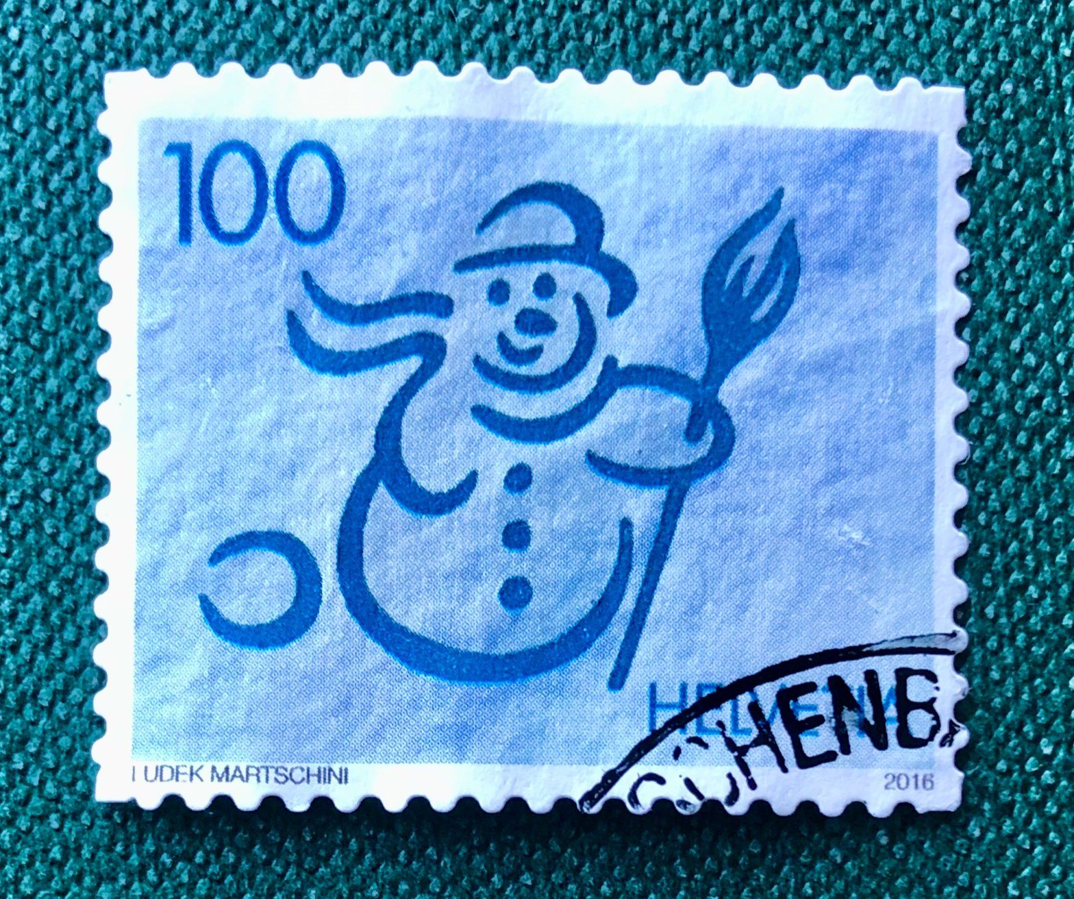 Tutti i francobolli: Nr.1612  Schneemann Dauermarken GESTEMPELT 2016   – Usato da Aarau venduto da Billa007