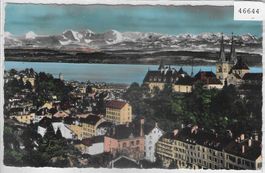 Neuchatel - Vue generale - coloriert