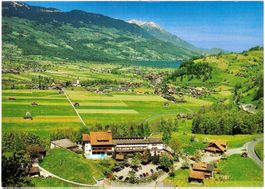 GISWIL mit SARNERSEE & PILATUS Hotel Landhaus ca. 1995 (OW)