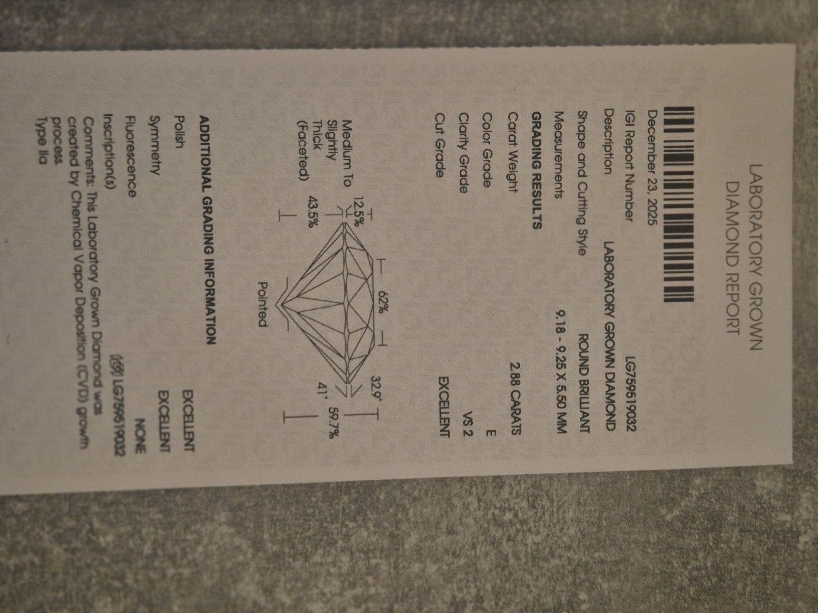 Ringe: Solitär 2,88 Karat Labor – Neu und originalverpackt aus Bilten von mona3001 5