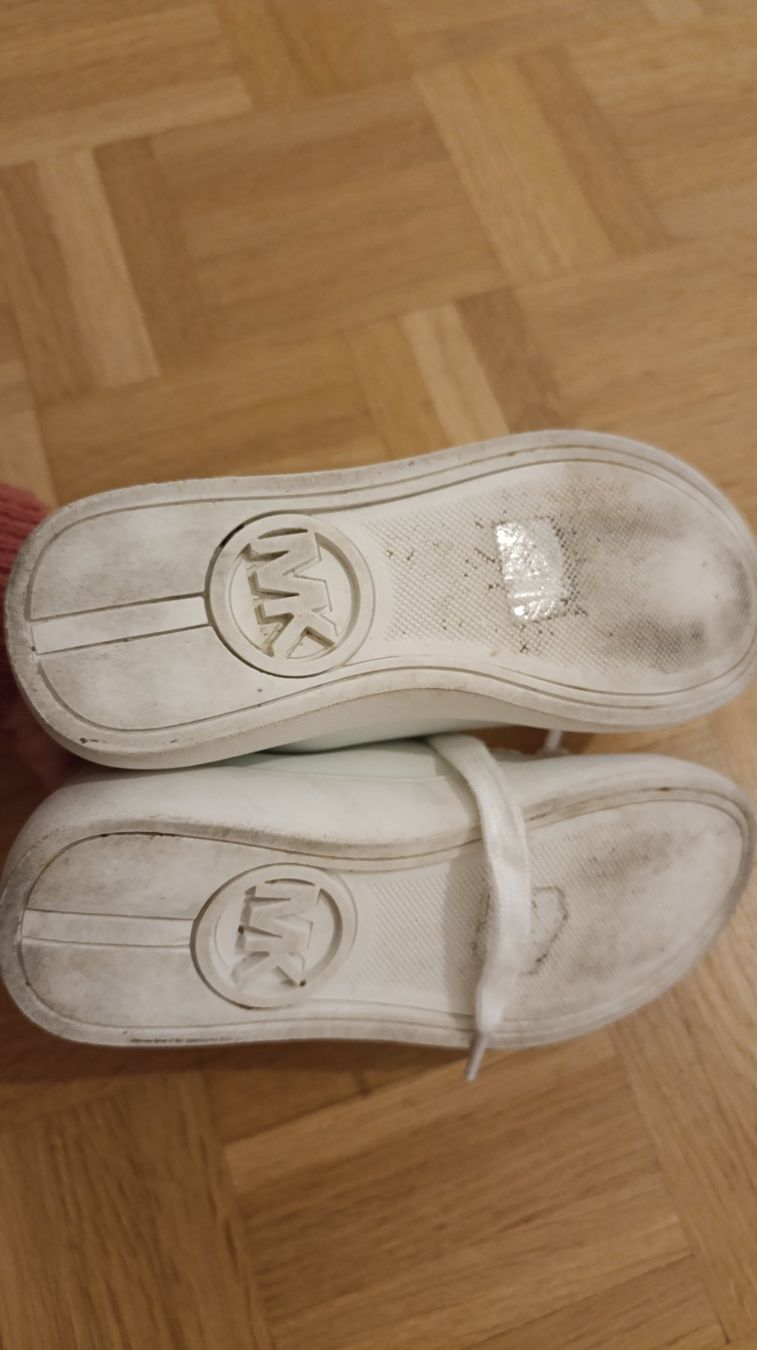 Michael Kors Scarpe per ragazze: Baskets Michael Kors, blanches et dorées, taille 30 – Usato da Genève venduto da EcrinVintage 2