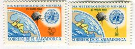 Briefmarken "Meteorologie". El Salvador