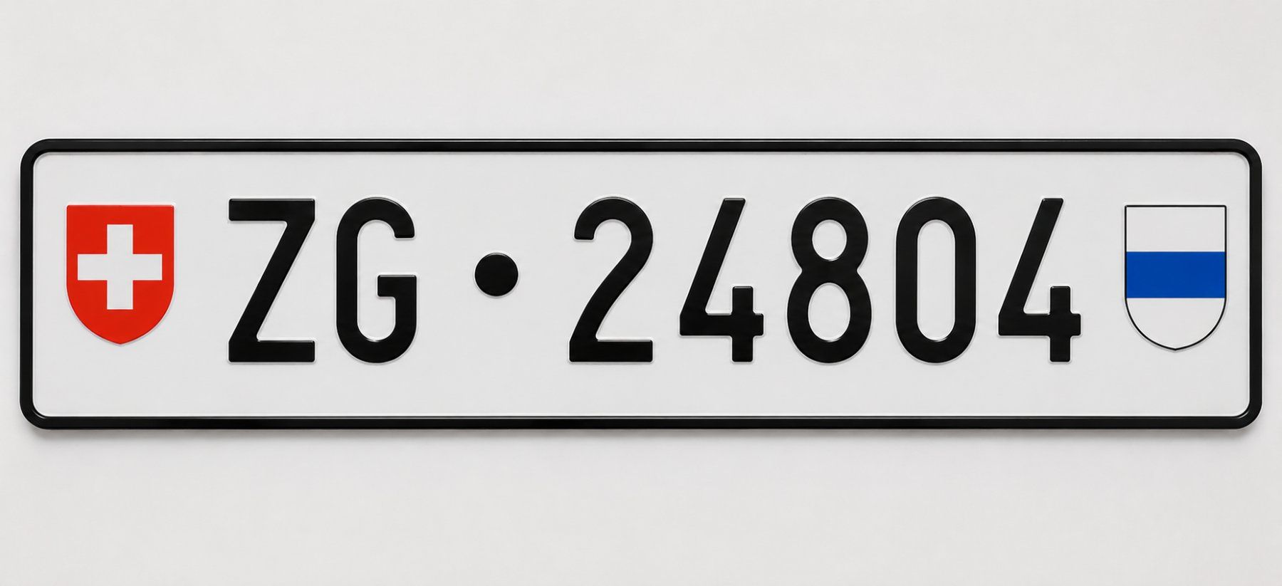 Ecriteaux: Kontrollschild ZG 24804 Autonummer – D'occasion à Zug par Crose5