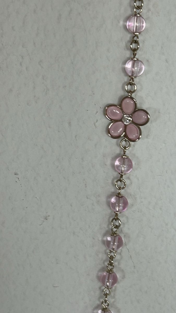 Chanel Colliers: Collier Chanel fleurs roses perles – D'occasion à Arzier-Le Muids par kaczuszka 7