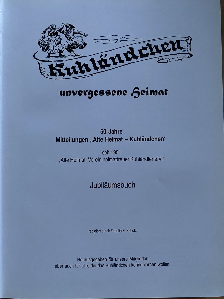 Libri: Kuhländchen unvergessene Heimat Jubiläumsbuch – Usato da Schwarzenburg venduto da Michellu 3