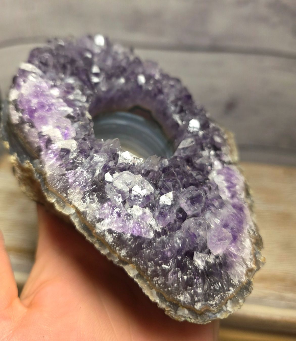 Minerali & Pietre curative: Amethyst Teelicht Halter B 688g – Nuovo e nell'imballaggio originale da Matzingen venduto da Shay_Crystalz 2