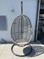 Hängesessel Rattansitz mit Metallgestell guter Zustand