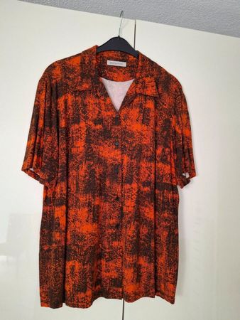 Elena Miro Bluse, Gr. XL, Orange-Schwarz, Top Zustand!
