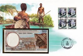 Grosser Banknotenbrief    Congo  afrique central