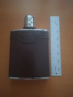 Flachmann Edelstahl Leder braun 6oz made in England