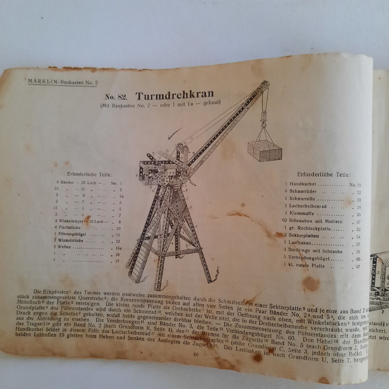 Kit di costruzioni: Alter Märklin Baukasten Katalog 1-5 – Difettoso da olten venduto da Laterne50 4