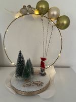 Wunderschöne, neue Weihnachtsdekoration aus Holz/Metall