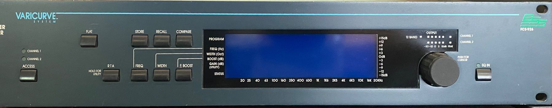 Equalizzatori: BSS Varicurve Dual Equaliser Analyser – Usato da Wirzweli venduto da Kreonides