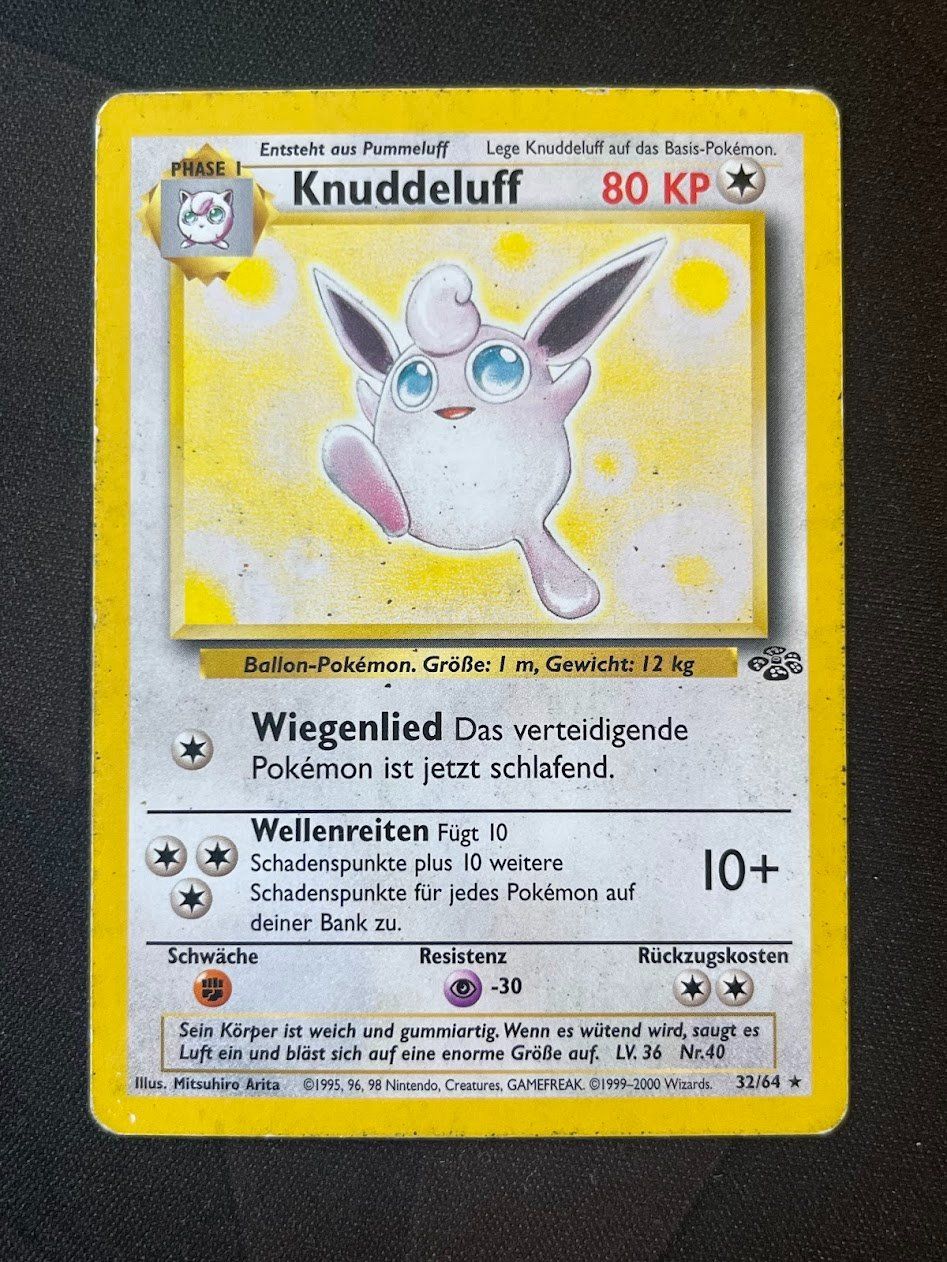 Pokémon Carte collezionabili: Pokemon -  Jungl Knuddeluff 32/64 – Usato da schaan venduto da Schokoloco