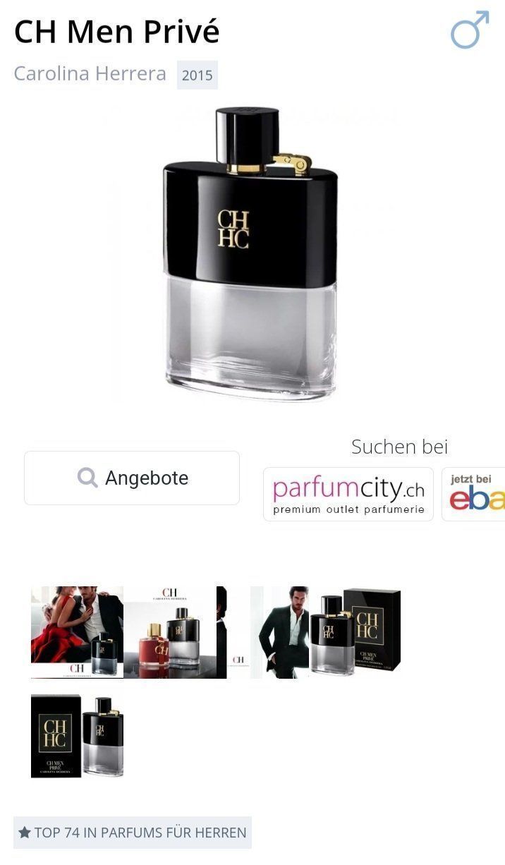 Carolina Herrera Profumi & Eau de Toilette: 2 ml CAROLINA HERRERA MEN PRIVE ABFÜLLUNG – Nuovo (secondo la descrizione) da St. Gallen venduto da CaliSunshine 2