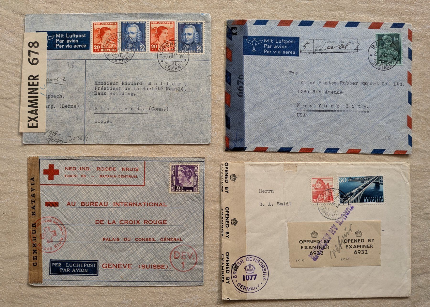Tutti i francobolli: Lettres ouvertes par la censure – Usato da Martigny venduto da Rikiki