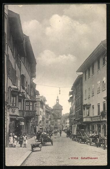 Cartoline postali: Schaffhausen, Restaurant mit Strassenpar – Usato da Berlin venduto da bartko-reher