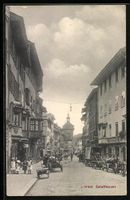 Schaffhausen, Restaurant mit Strassenpar