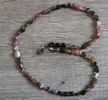 NEU: Feine Turmalin Kette Collier Turmalinkette Edelstahl
