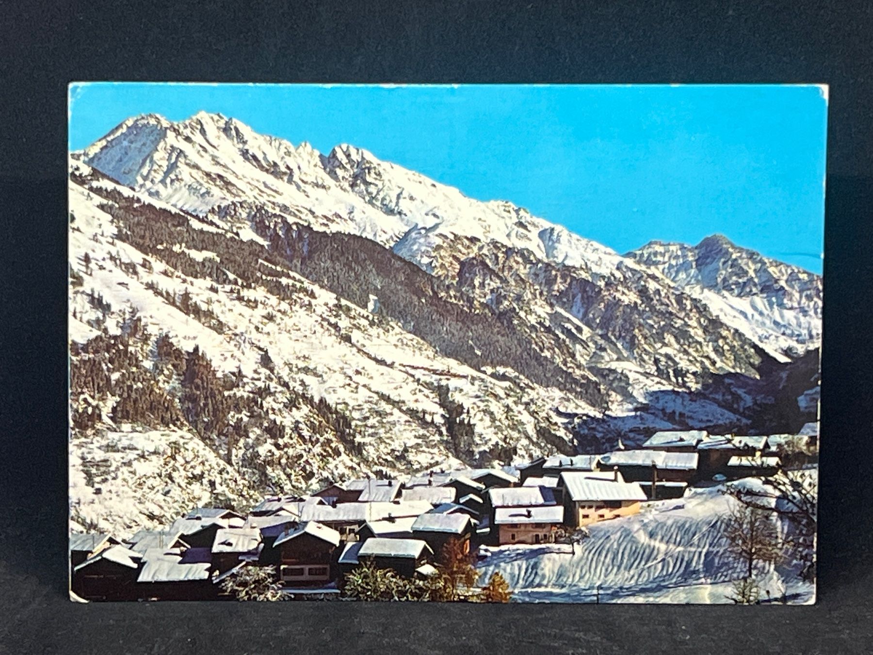 Cartoline postali: Ansichtskarte: Bruson / Valais at. 1042m – Usato da Widnau venduto da Brusi9