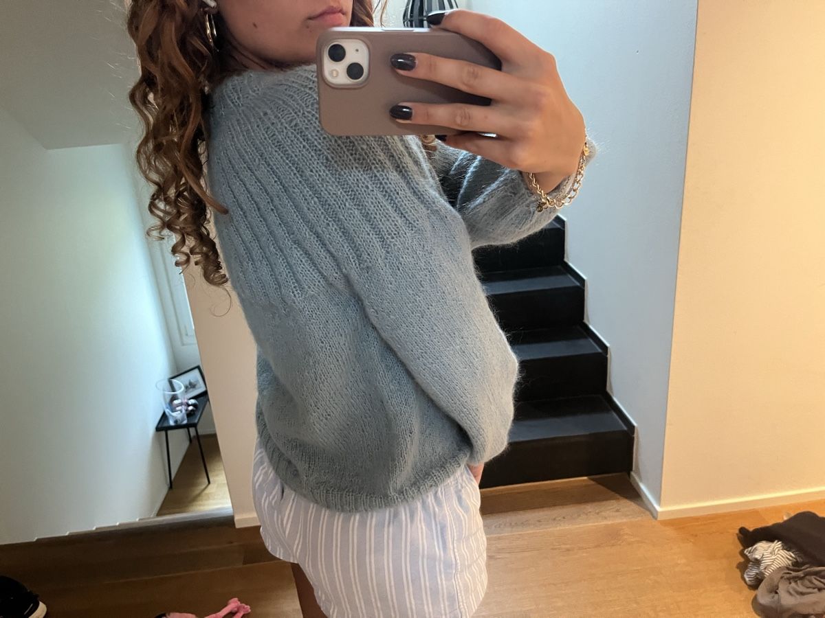 Maglioni & Felpe: Handgestrickter Mohair Pullover Hellblau – Gr. S/M  – Nuovo (secondo la descrizione) da Zug venduto da gei_lkj2 4