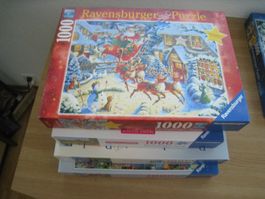 4 Ravensburger Puzzle 1000 Teile