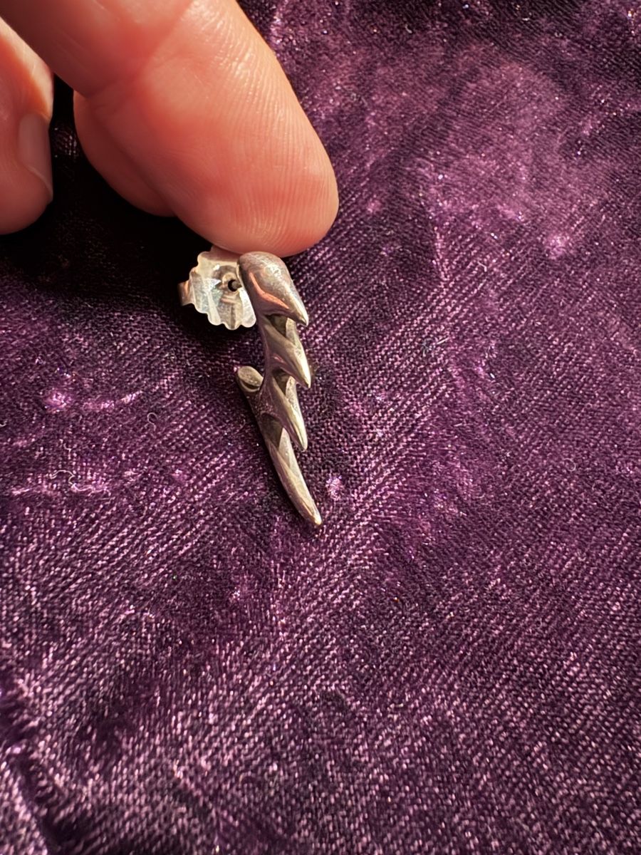 Ohrringe & -stecker: Sonderanfertigung- einzelner Ohrstecker 925er Silber – Gebraucht aus Zürich von wei_8n2l 2