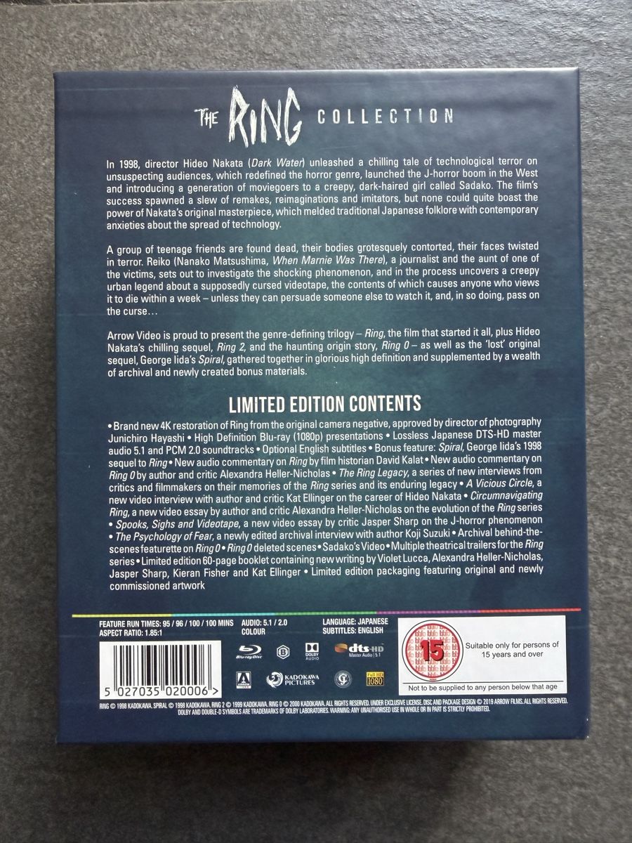 Tutti i DVDs: The Ring Collection Arrow Video – Usato da Zürich venduto da cENS0R 2
