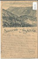 Souvenir de Salvan - Litho 1897