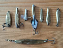 Blinker/Löffel alte Fischköder Zustand gemäss Bilder