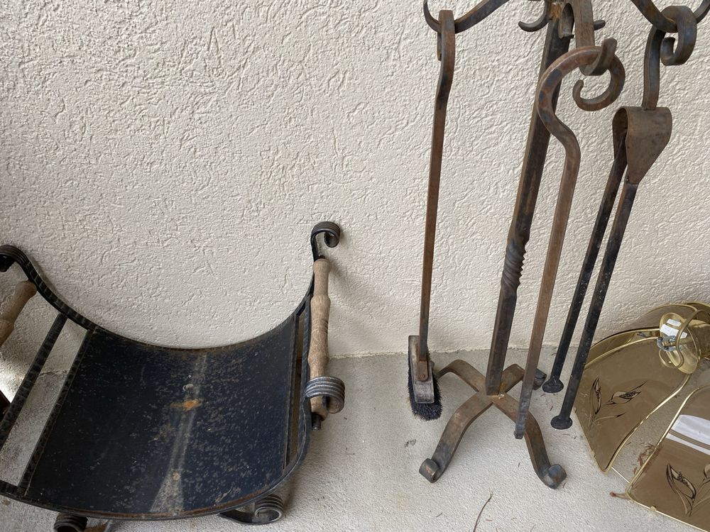 Aqbau Kaminbesteck Set 2-tlg. - Schürhaken Und Schaufel In Schwarz Für Kamin & Ofen